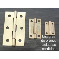 BISAGRA LIBRO BRONCE X 0,25 CM