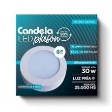 CANDELA PLAFON EXT CUAD O RED LED 06 W