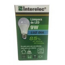 INTERELEC LAMPARA 09 W LED LUZ FRIA