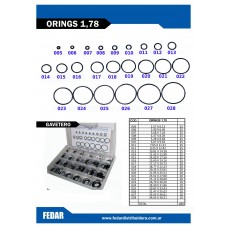 O-RING 028 (1,78) X UNIDAD