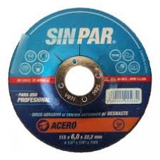 SIN PAR DISCO ABRASIVO DE DESBASTE 115X6 MM