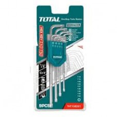 TOTAL SET DE LLAVES TORX X 9 PZAS CORTA